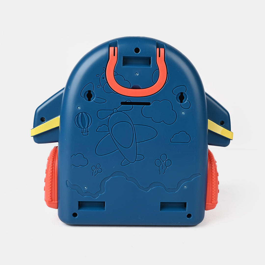 Electric Aerospace Money Bank with Light & Music Toy for Kids