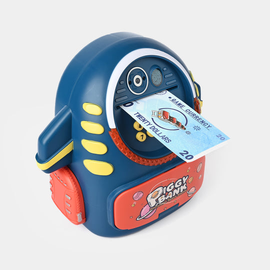 Electric Aerospace Money Bank with Light & Music Toy for Kids