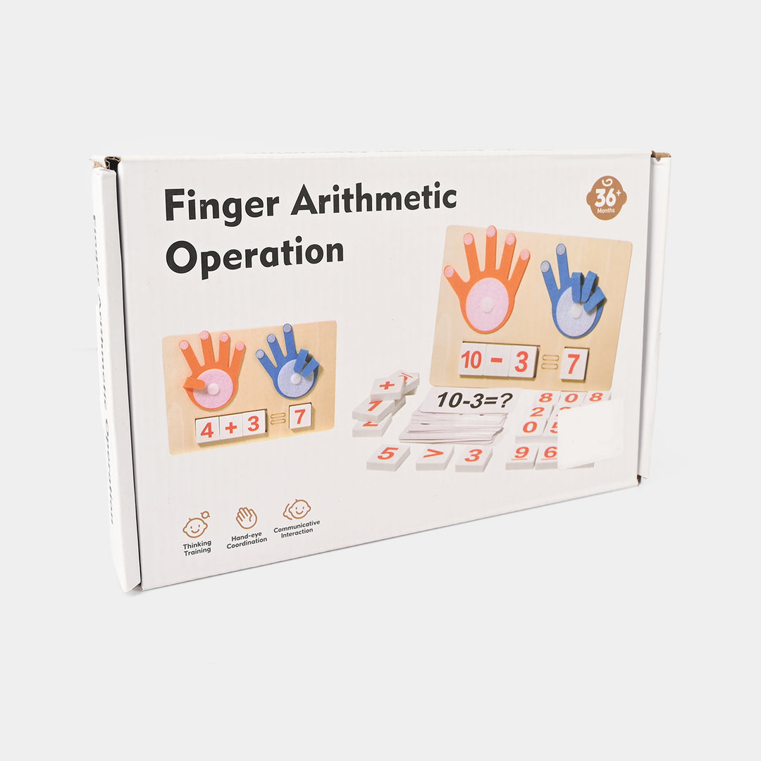 Finger Arithmetic Operation Wooden Math Kit