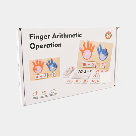Finger Arithmetic Operation Wooden Math Kit
