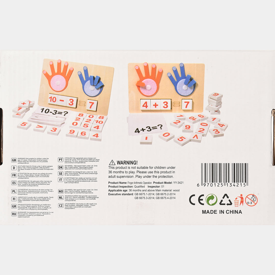Finger Arithmetic Operation Wooden Math Kit
