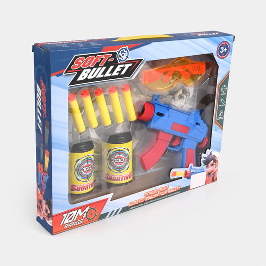 Soft foam dart blaster with protective go