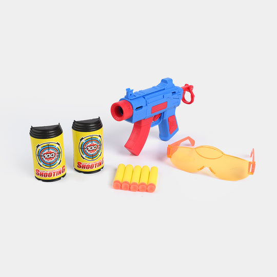 Soft foam dart blaster with protective go