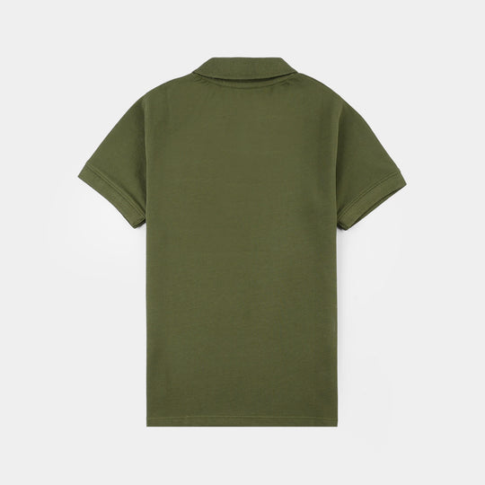 Boys Cotton PK Polo (Basic) – Green