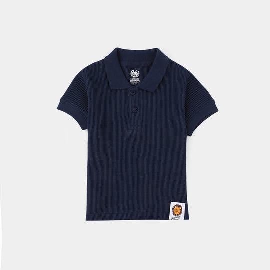 Infant Boys Thermal Polo Breve Move-Navy Blue