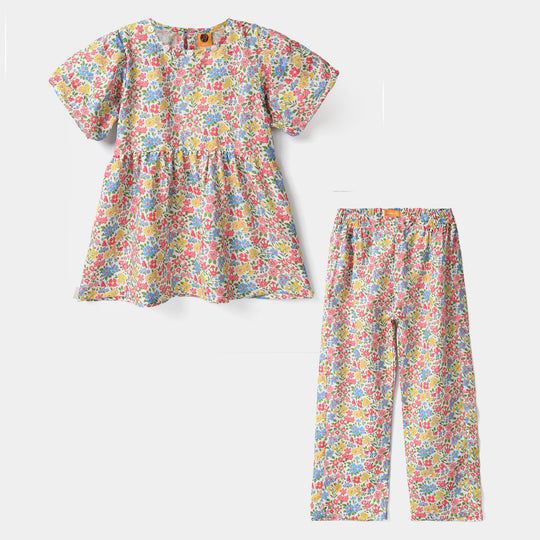 Girls CO-Ord Set Tropical - Multi