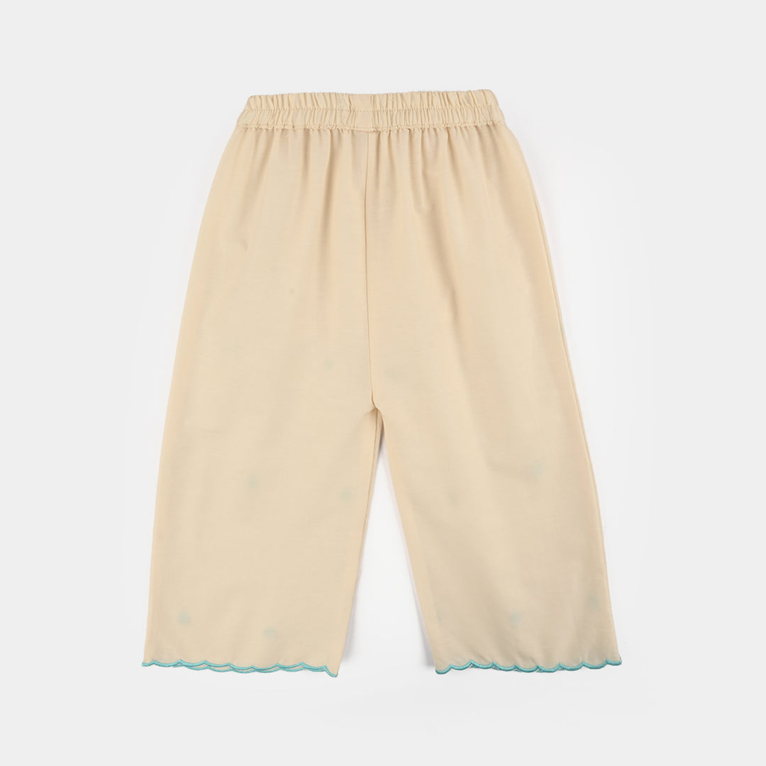 Girls Cotton Emb 2Pcs Mini Diva-Off.White