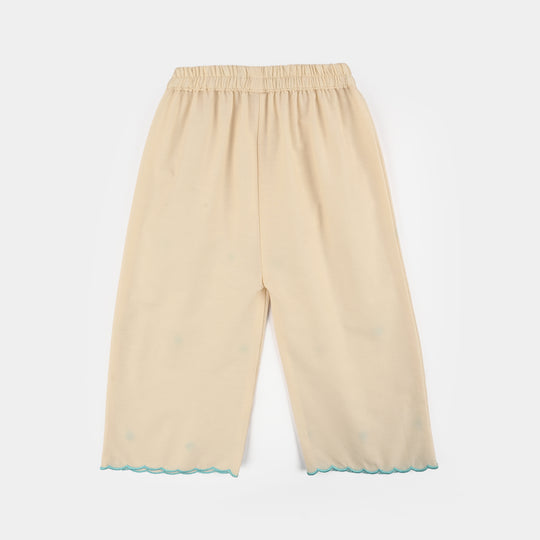 Girls Cotton Emb 2Pcs Mini Diva-Off.White