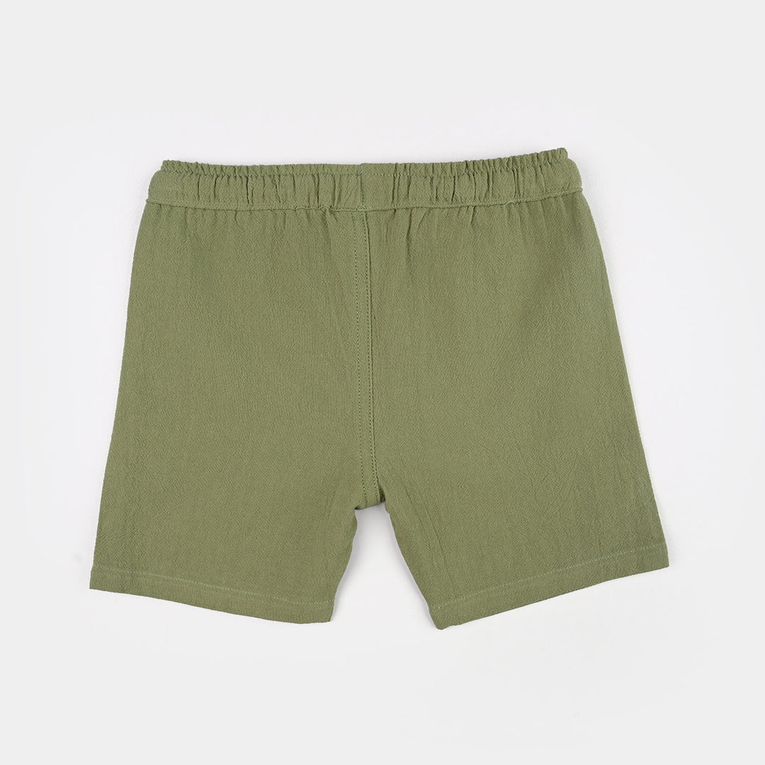 Infant Boys Cotton Woven Suit (Brave Move) - Green