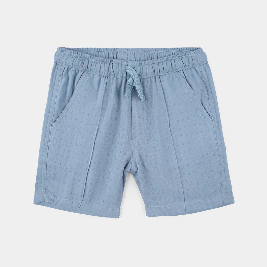 Infant Boys Jacquard Woven Suit-Blue