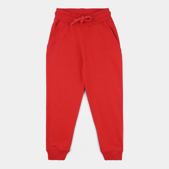 Boys Jersey/Terry Pajama (Basic) - Red