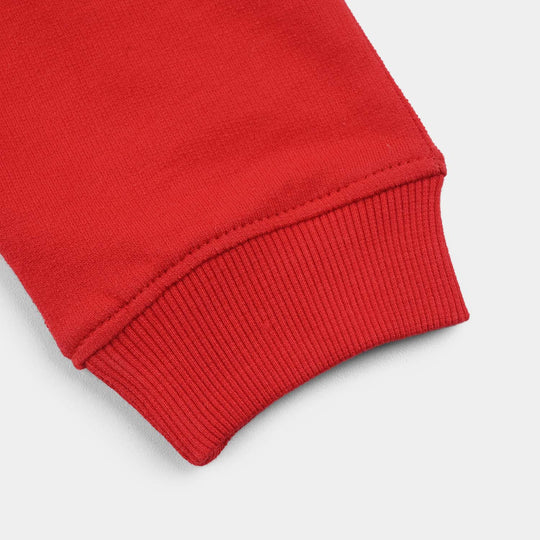 Boys Jersey/Terry Pajama (Basic) - Red