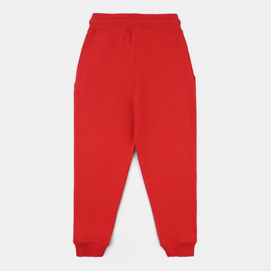 Boys Jersey/Terry Pajama (Basic) - Red