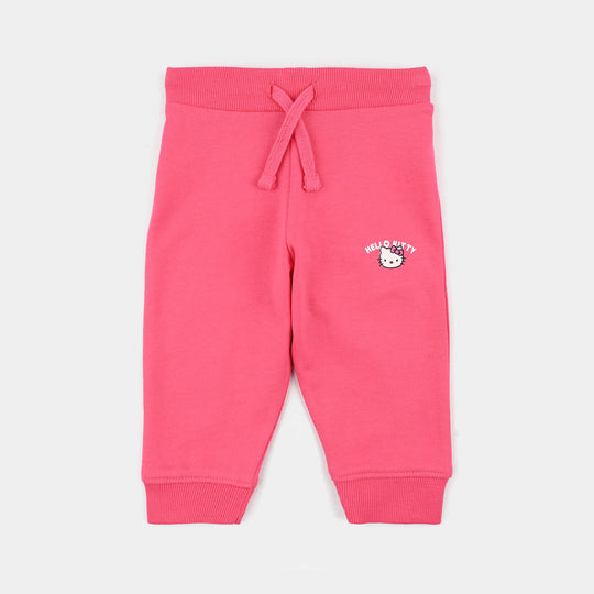 Infant Girls Jersey/Terry Pajama (Character) - Hot Pink