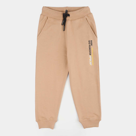 Boys Jersey/Terry Pajama (Ride) - Brown