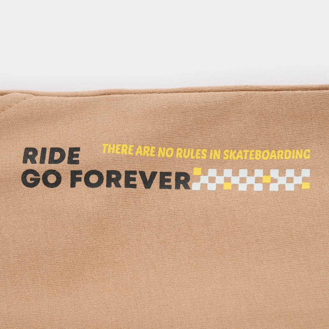 Boys Jersey/Terry Pajama (Ride) - Brown