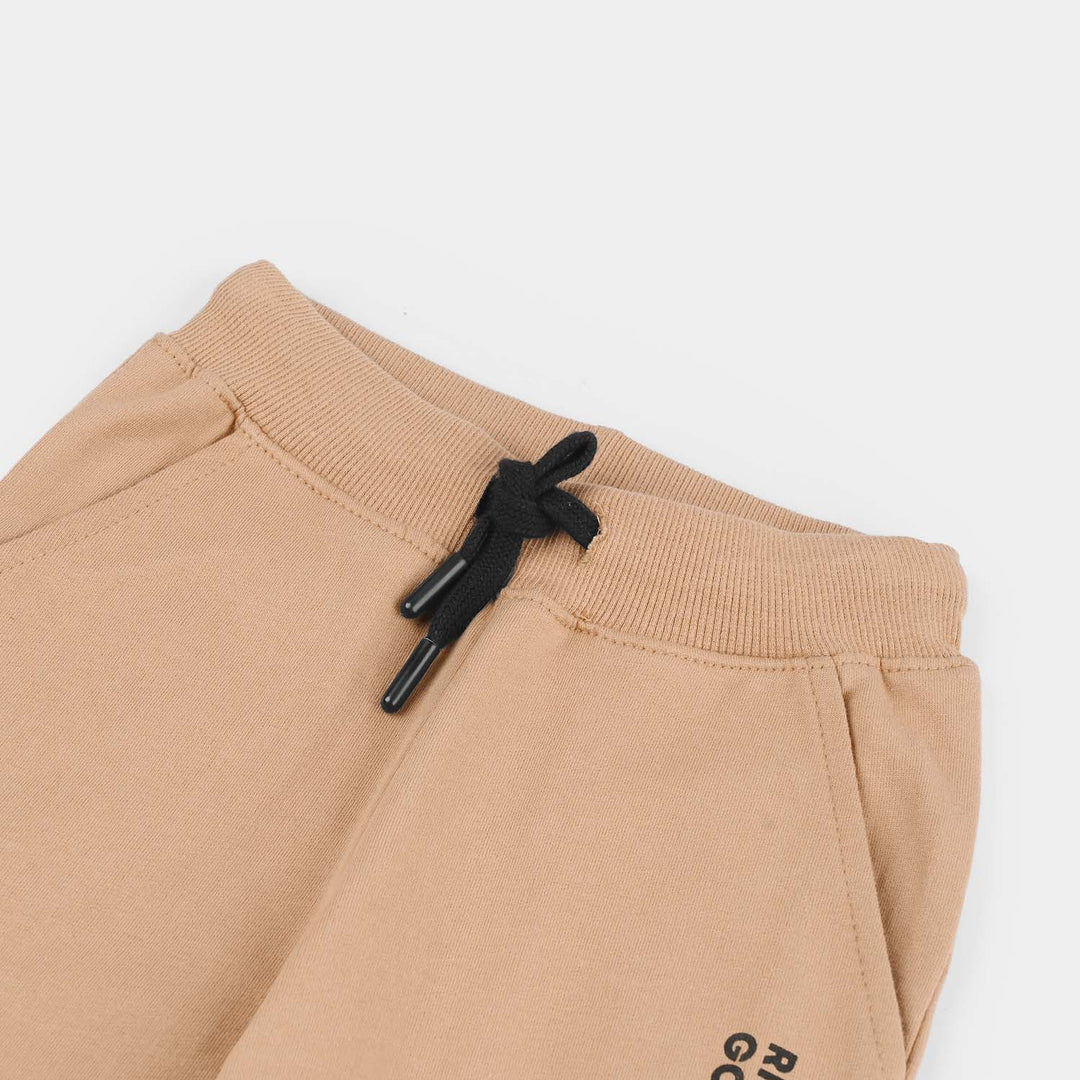 Boys Jersey/Terry Pajama (Ride) - Brown
