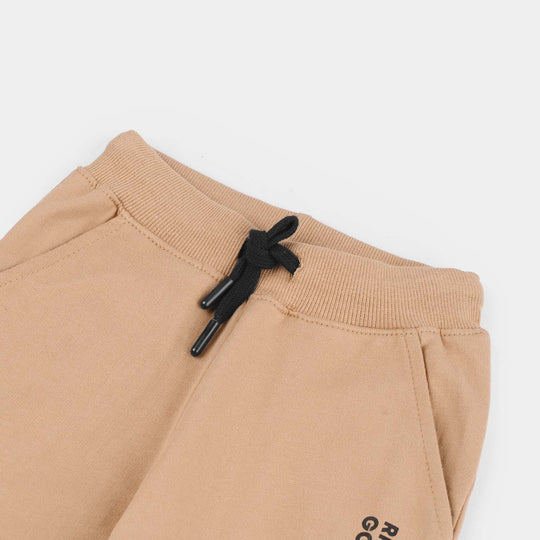Boys Jersey/Terry Pajama (Ride) - Brown