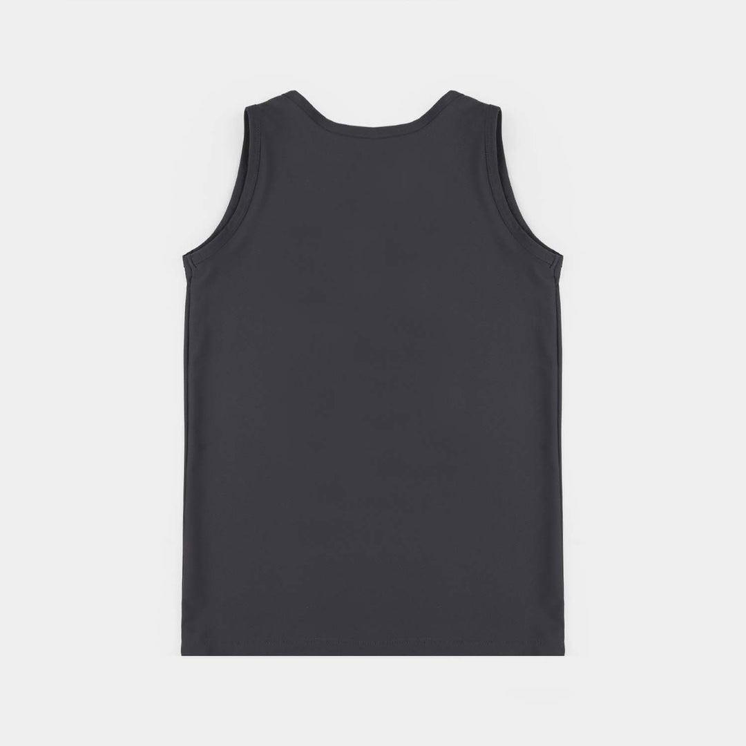 Boys Cotton PK Sando CHAMPION-BLACK