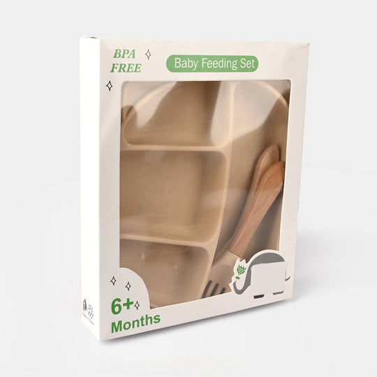 Baby Silicone Feeding Bowl with Spoons Set