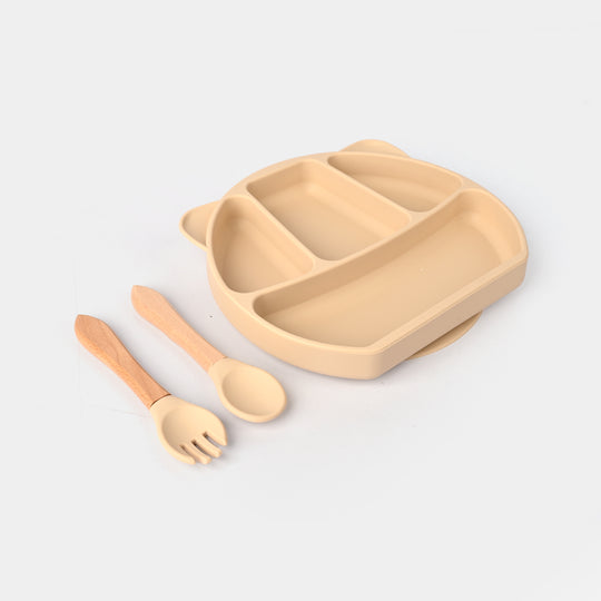 Baby Silicone Feeding Bowl with Spoons Set