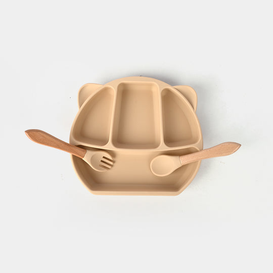 Baby Silicone Feeding Bowl with Spoons Set