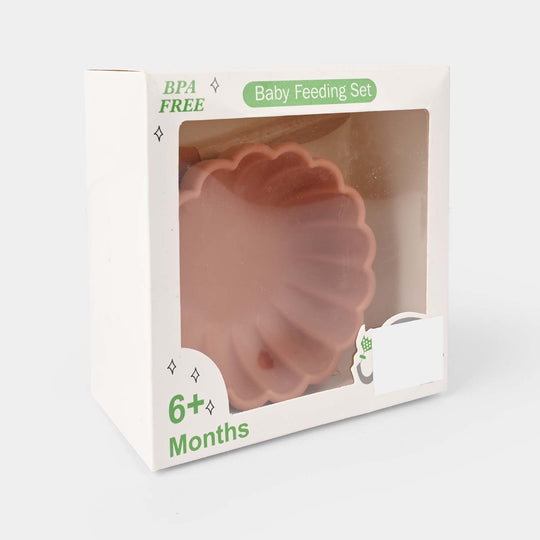 Baby Silicone Feeding Bowl With Spoon Set