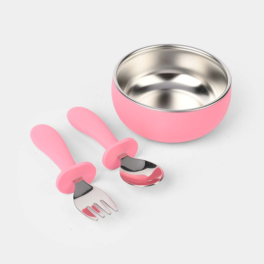 Baby Feeding Bowl with Spoon Set