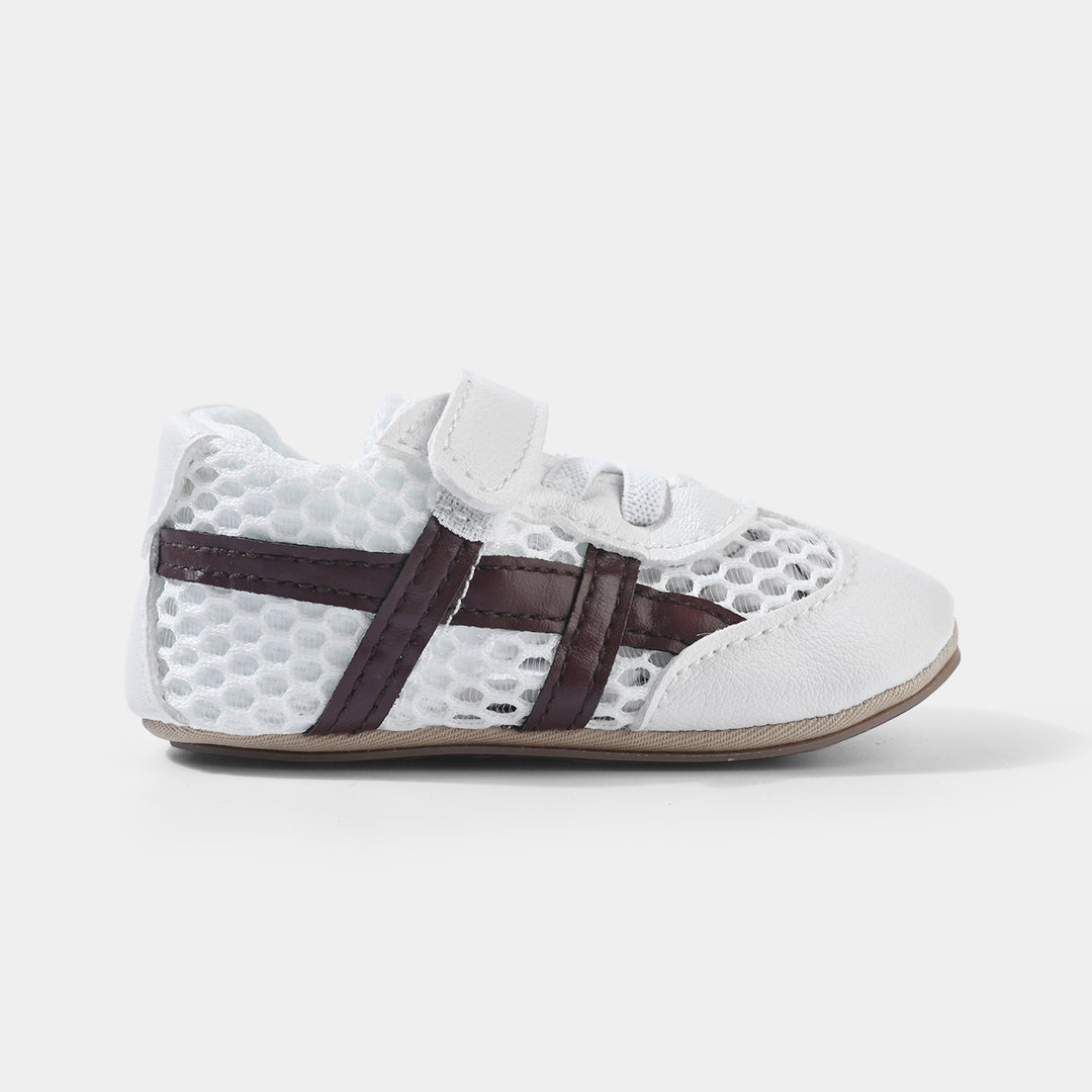 Boys Shoes 1564-Wht.Coffee