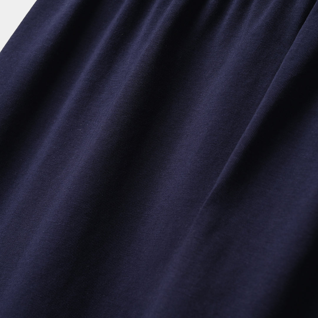 Girls Lycra Jersey Tights - Navy