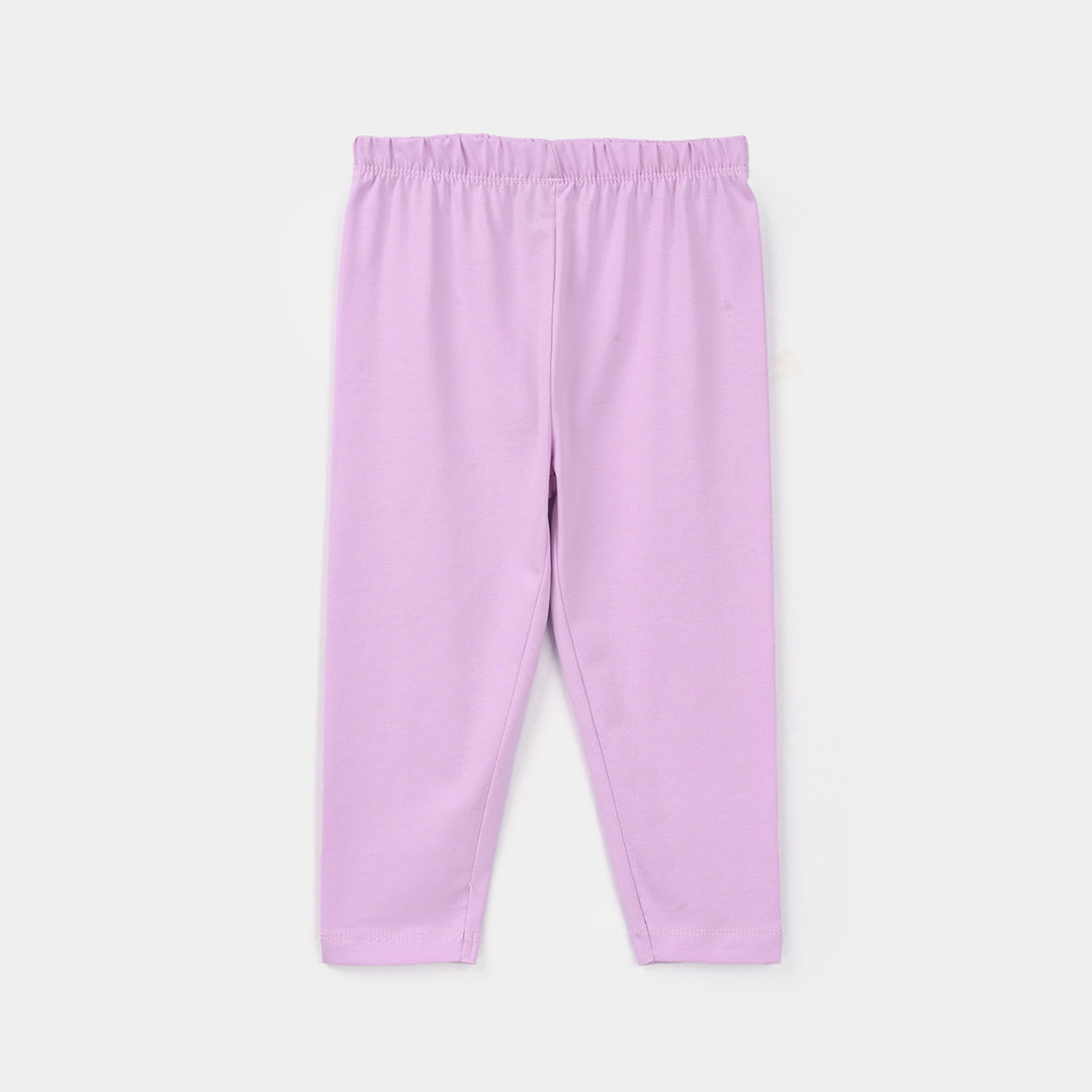 Infant Girls Lycra Jersey Tights - Purple