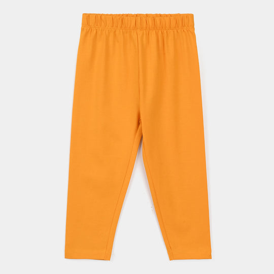 Infant Girls Lycra Jersey Tights - Yellow