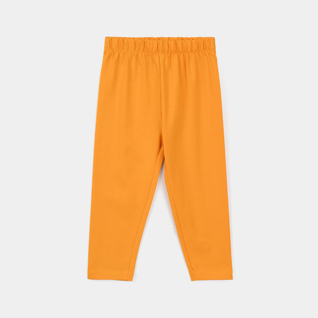 Infant Girls Lycra Jersey Tights - Yellow