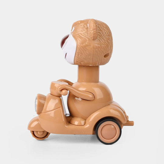 Brown Bear Scooter Wind-Up Toy