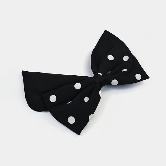Cute Fabric Bow Hair Pin with Metal Clip