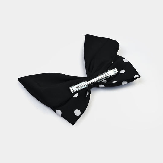 Cute Fabric Bow Hair Pin with Metal Clip