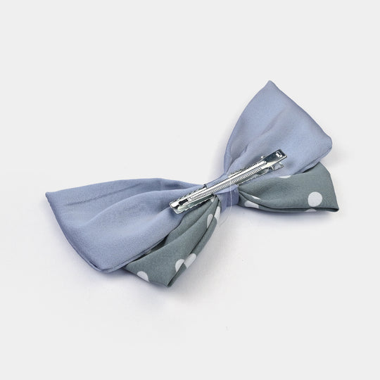 Cute Fabric Bow Hair Pin with Metal Clip