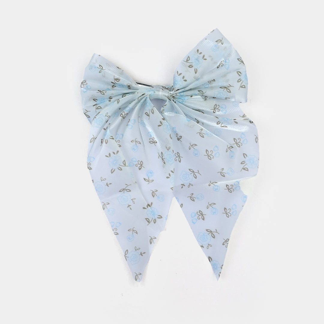 Cute Fabric Bow Hair Pin with Metal Clip