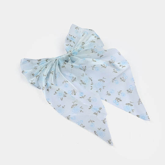 Cute Fabric Bow Hair Pin with Metal Clip