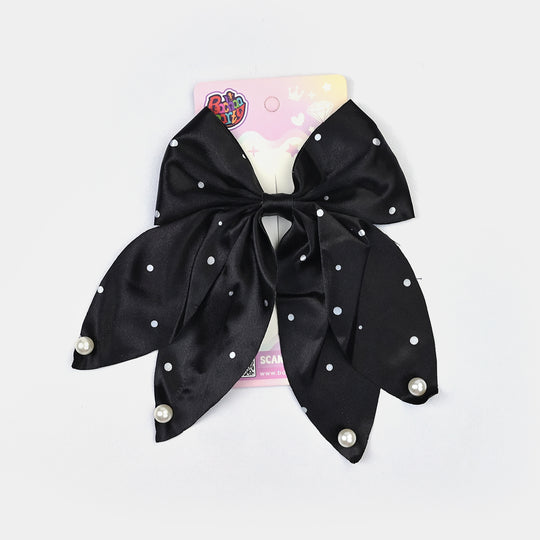 Cute Fabric Bow Hair Pin with Metal Clip