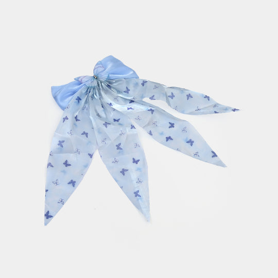 Cute Fabric Bow Hair Pin with Metal Clip