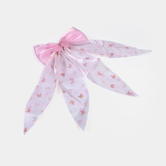 Cute Fabric Bow Hair Pin with Metal Clip