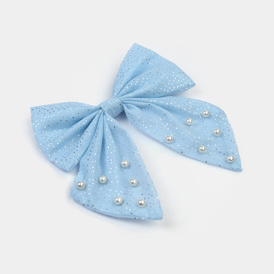 Cute Fabric Bow Hair Pin with Metal Clip