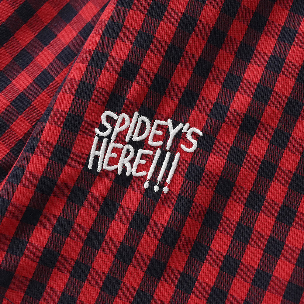 Boys Yarn Dyed Shirt - Red