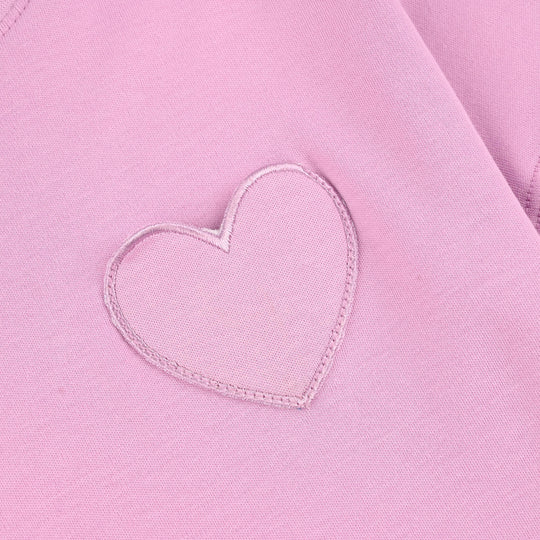 Girls Cotton Interlock 2-Piece Suit (Smiley Face) - Pink