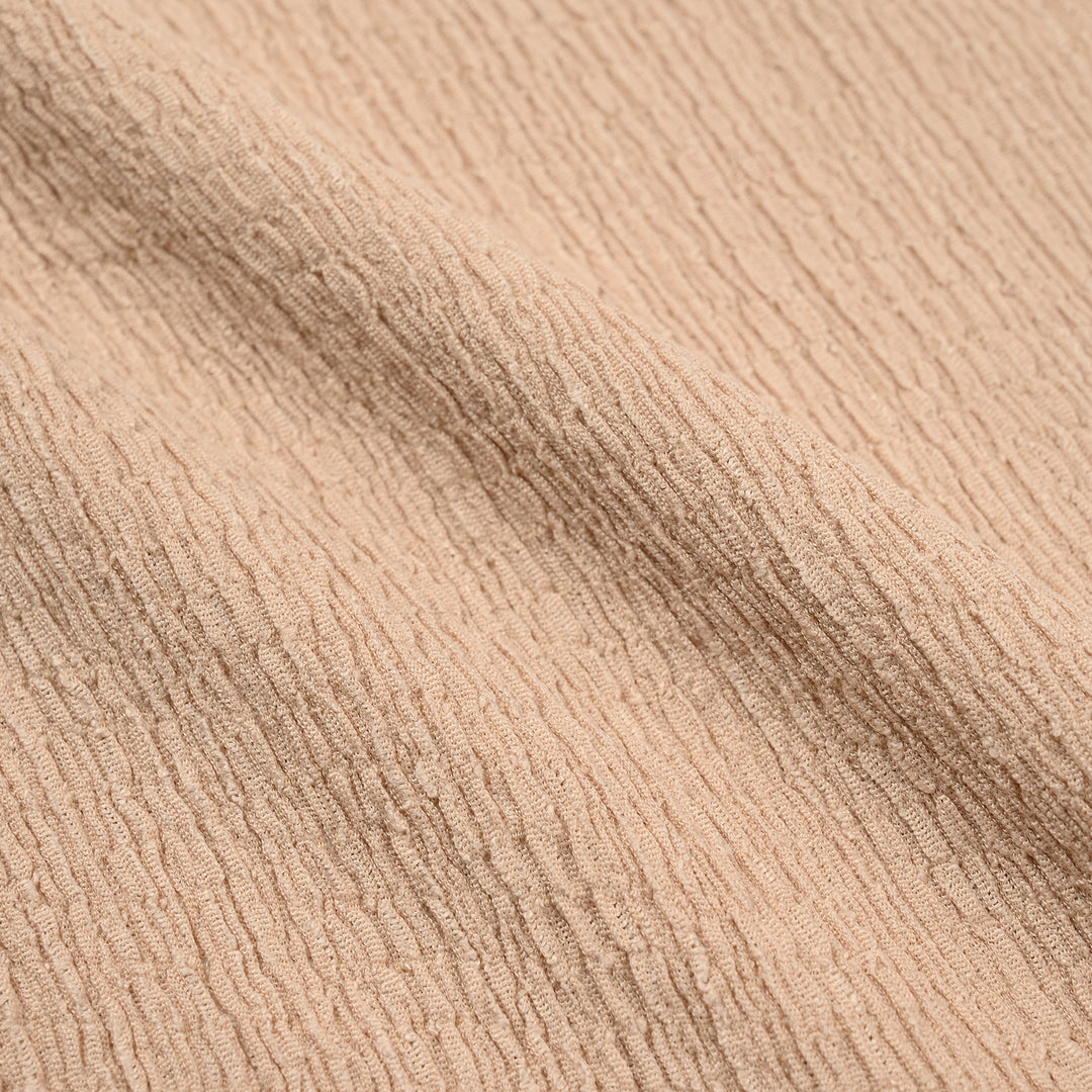 Girls Poly Crinkle T-Shirt (Squad Goals) - Brown