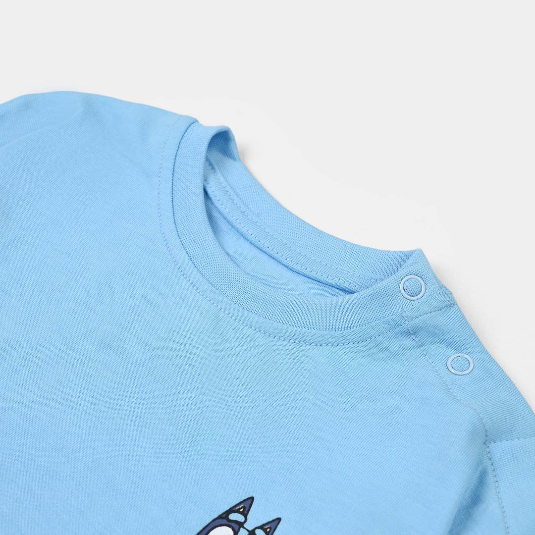 Infant Boys Jersey/Terry T-Shirt Bluey-Airy.Blue
