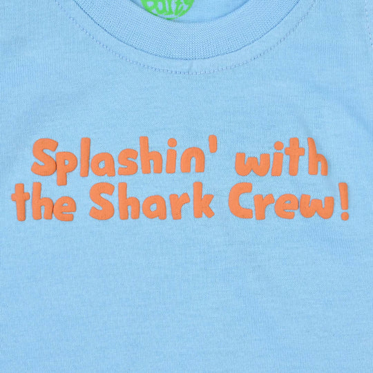 Infant Boys Jersey/Terry Sando Splashin- Blue