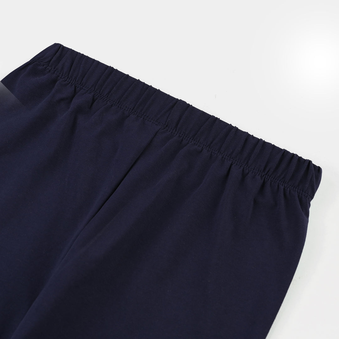 Girls Lycra Jersey Tights – Blue