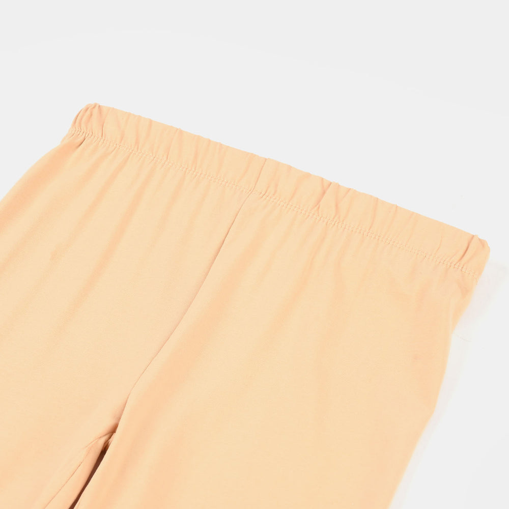 Infant Girls Lycra Jersey Tights (Dry Leaves) - Camel